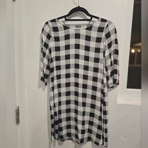 Black and White Checkered Dress